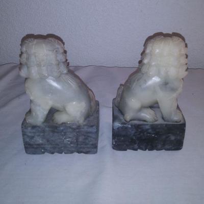 Pair Chinese Foo Dog Bookends