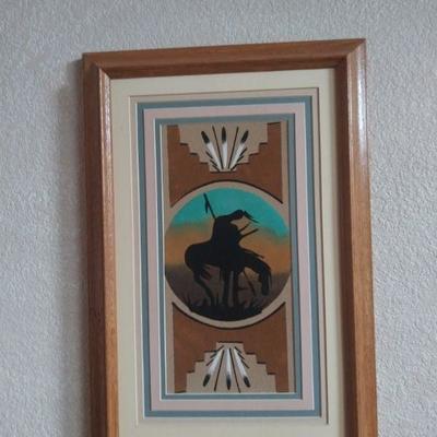 3 Piece Navajo Indian Sand Art Paintings