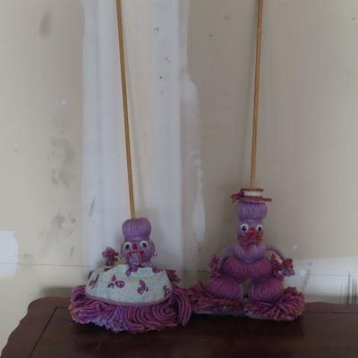 2 Vintage Yard Dusters