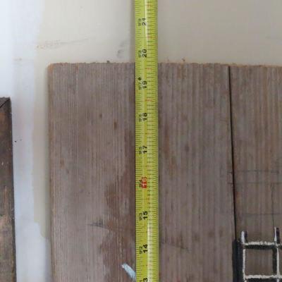 2 Wood Hanging Decor