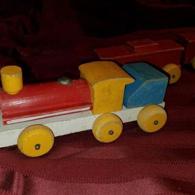 Vintage Wooden Train
