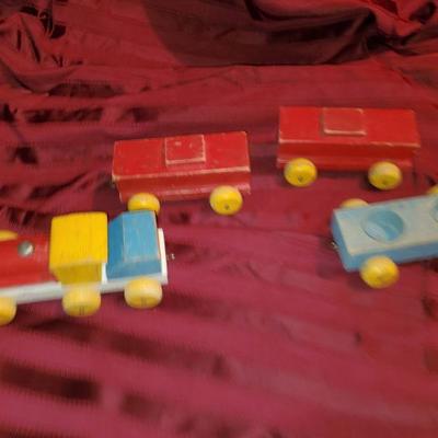 Vintage Wooden Train