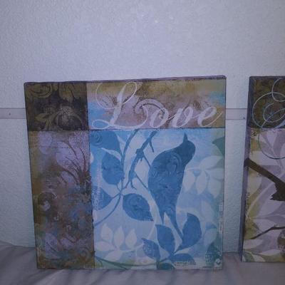 Pair Canvas Conversation Wall DÃ©cor 