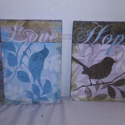 Pair Canvas Conversation Wall DÃ©cor 