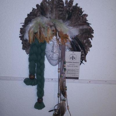 â€œTrail of Tearsâ€ Clay Tribal Mask Face 