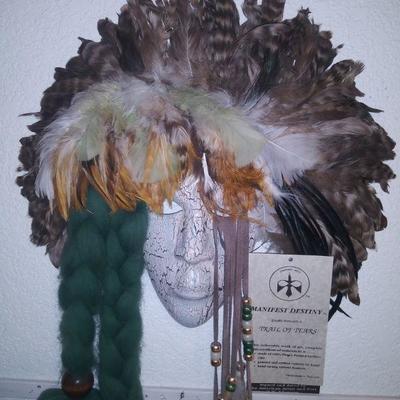 â€œTrail of Tearsâ€ Clay Tribal Mask Face 