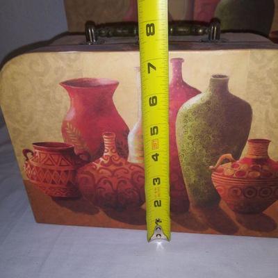 Decorative Paper Mache Suitcases
