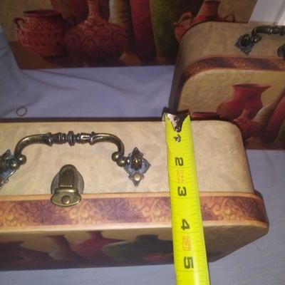 Decorative Paper Mache Suitcases