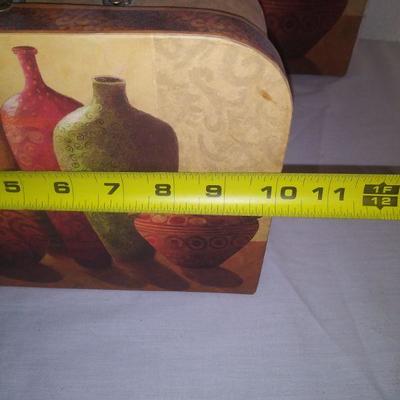 Decorative Paper Mache Suitcases