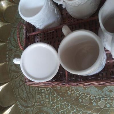 White Ironstone Tea Set