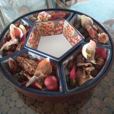 Vintage Japanese Lazy Susan/Sushi Tray