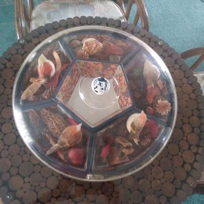 Vintage Japanese Lazy Susan/Sushi Tray