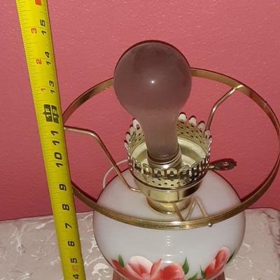 Gone with the Wind Milk Glass Lamp
