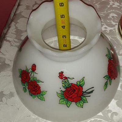 Gone with the Wind Milk Glass Lamp