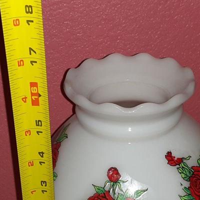 Gone with the Wind Milk Glass Lamp