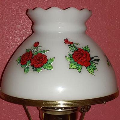Gone with the Wind Milk Glass Lamp