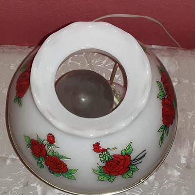 Gone with the Wind Milk Glass Lamp