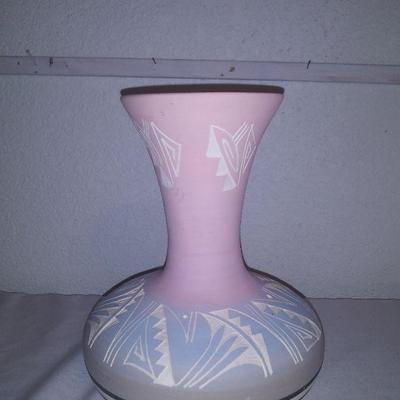 Native Indian Signed Pottery Bud Vase