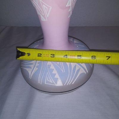 Native Indian Signed Pottery Bud Vase