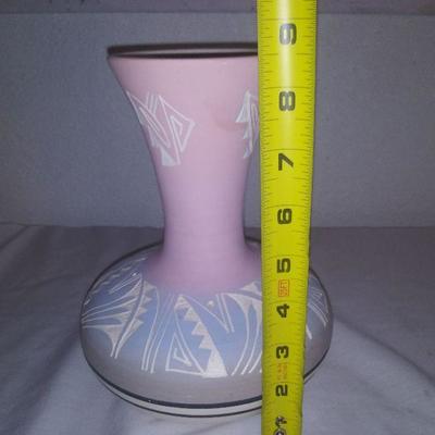 Native Indian Signed Pottery Bud Vase