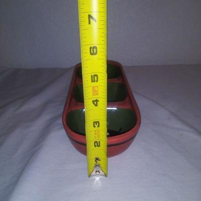 Decorative Three Compartment Relish Dish