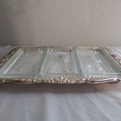 Oneida Silver-plate Relish Serving Tray