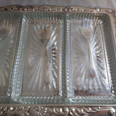 Oneida Silver-plate Relish Serving Tray
