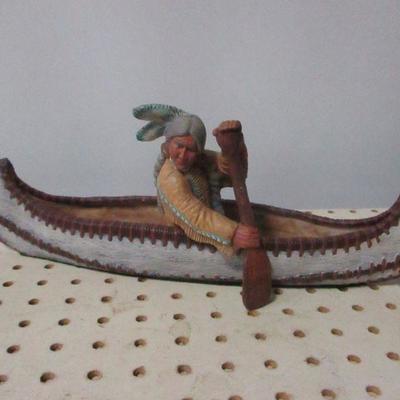 Lot 2 - Native Americans Canoeing 