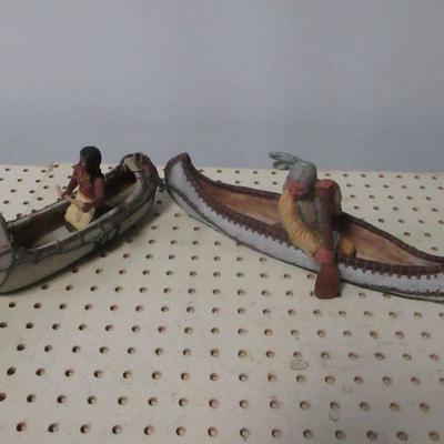 Lot 2 - Native Americans Canoeing 