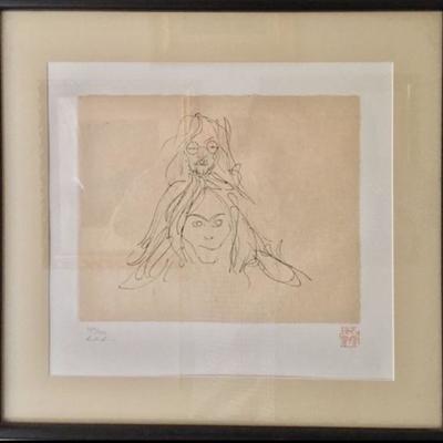 John Lennon - Yoko Ono - â€œJohn and Yokoâ€ - Hand-signed Limited Edition Lithograph Print 224 of 300