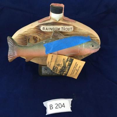 Jim Beam Collectable Rainbow Trout Decanter (B204)