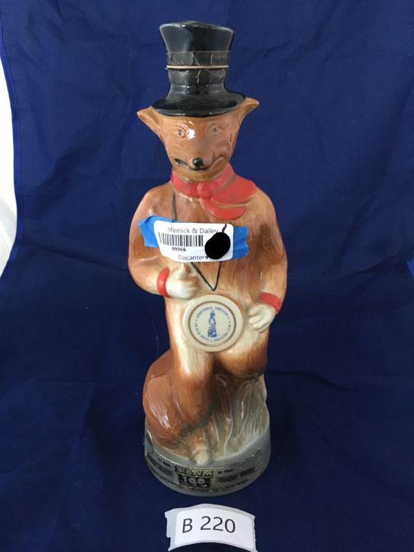 Jim Beam Fox Decanter (B220)