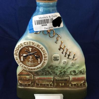 Jim Beam Dodge City Boot Hill Decanter (B282)