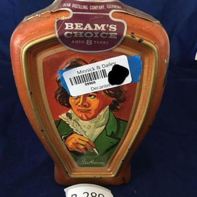 Jim Beam Beethoven Decanter (B289)