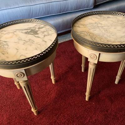 #10  PAIR OF 1960s HOLLYWOOD RECENCY STYLE DRINK TABLES