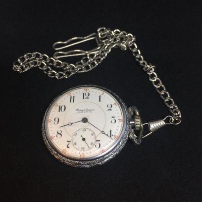 Silver Plated Wessing and Anderson Pocket Watch