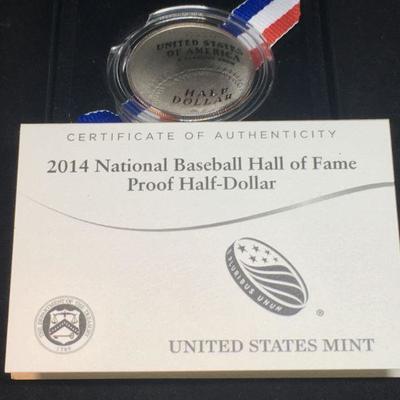 2014 National Baseball Hall of Fame Proof Half-Dollar