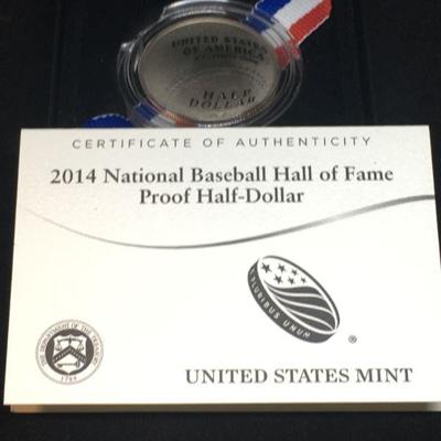 2014 National Baseball Hall of Fame Proof Half-Dollar