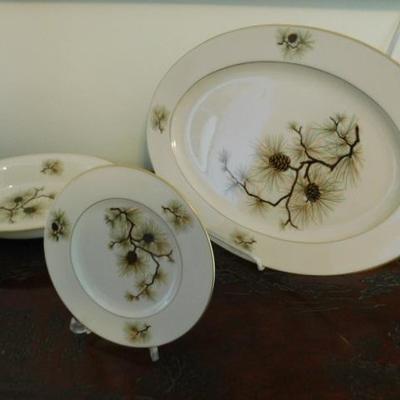 Vintage Lenox USA Pine China Set Approximately 30pcs