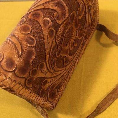 #3 Hand Made LEATHER Tooled Purse