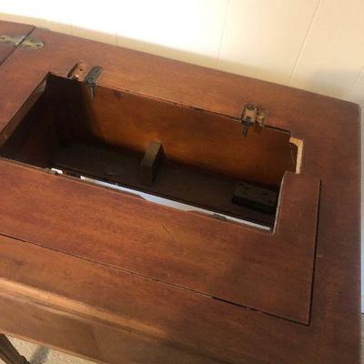 #14 Vintage Sewing Machine Cabinet WALNUT