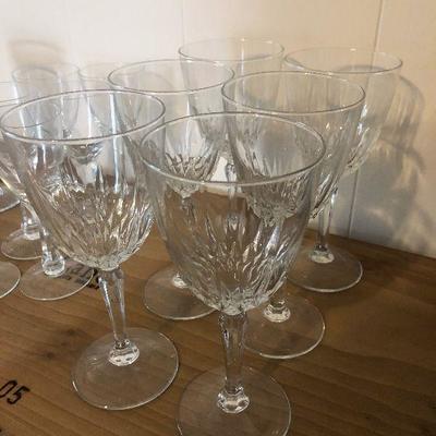 #28 3 set of 6 and 1 set of 2 CRYSTAL Stem ware