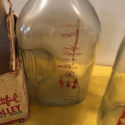 #85 HEBER VALLEY MILK DEPOT (2) 1/2Gallon Glass Bottles  