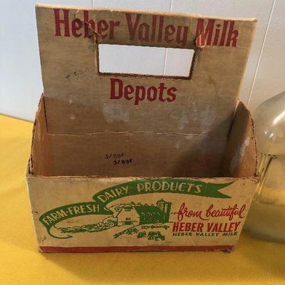 #85 HEBER VALLEY MILK DEPOT (2) 1/2Gallon Glass Bottles  