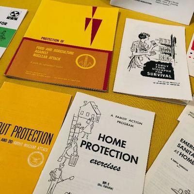 #151 1960's Civil Defense Government Pamphlets