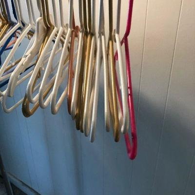 #167 Adjustable Clothes Rack with hangers 