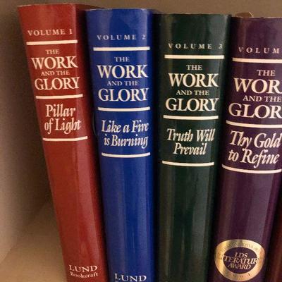 #168 9 volume set of THE WORK & THE GLORY