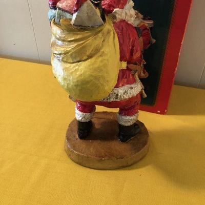 #182 Resin Santa Traditional with BAG of Toys
