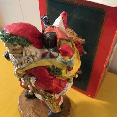 #182 Resin Santa Traditional with BAG of Toys