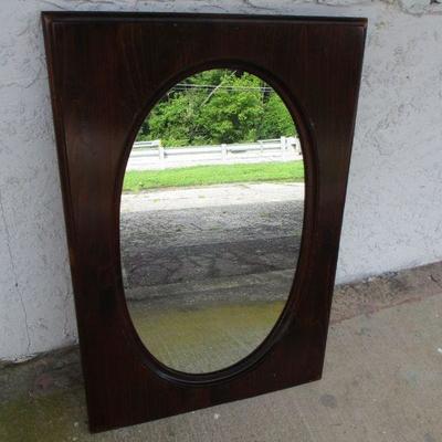 Lot 30 - Wooden Mirror 35